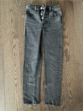 Denim Forum YOKO HIGH RISE Skinny Jeans - Washed Black